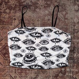 Eye Patterned Women's Top